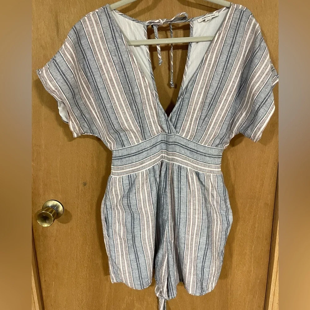 #43- AMERICAN EAGLE-shorts romper - Picture 1 of 4
